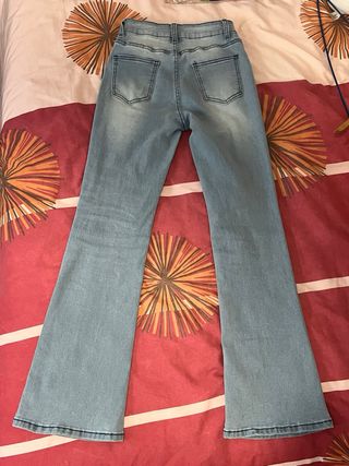 Pantalón campana azul