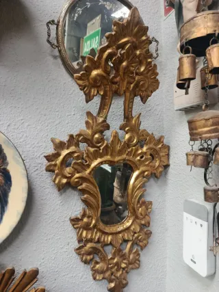Espejo Cornucopia Pan de Oro S. XVIII-XIX
