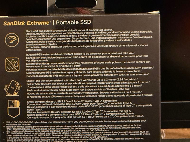 SanDisk Extreme Portable SSD 2TB afbeelding 2