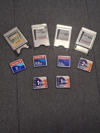 Pack Tarjetas Compact Flash y Adaptadores