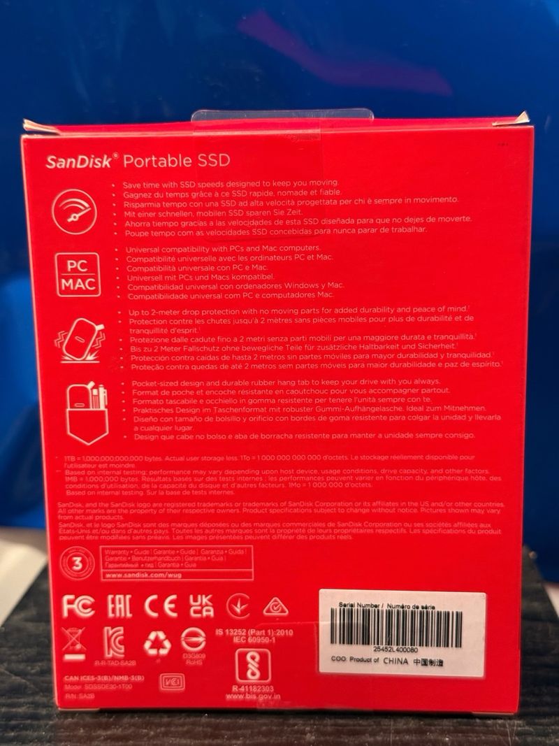 SanDisk SSD Portátil 1TB afbeelding 2
