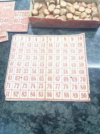 Lotería Antigua: Fichas y Cartones