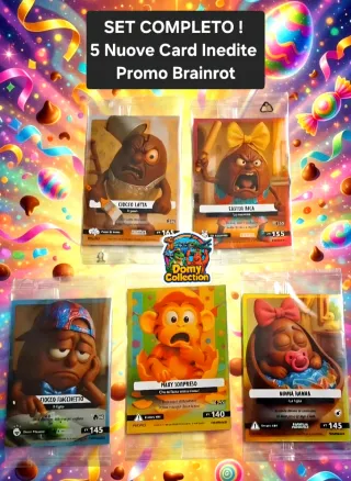 Set 5 Card Brainrot Promo Famiglia Pasquale