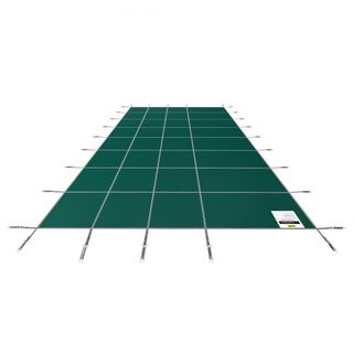 Cubierta de Seguridad para Piscina que se Ajusta a Piscinas Rectangulares Inground de 16x30 pies, Cubierta de Seguridad para Piscina con Agujeros de Drenaje, Cubierta de Malla Sólida para Piscina,...