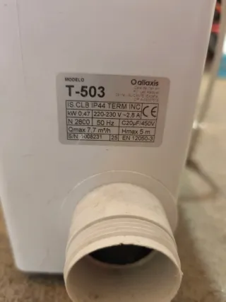 Bomba aguas residuales Camper/Sótano