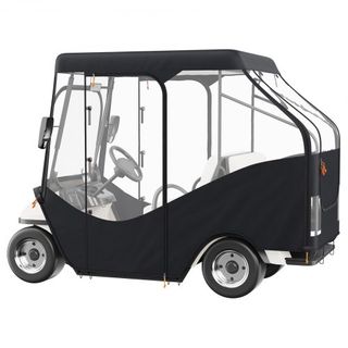 Cubierta para Carro de Golf, Cubierta de Conducción de Poliéster 420D con Ventanas Transparentes en 4 Lados, Cubiertas para Club Car de 4 Pasajeros para Carros de Golf de 2+2 Pasajeros, Cubierta p...