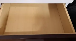 Cajonera o Mesilla de Noche Blanca y Marrón