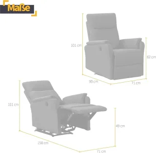 Sillón reclinable eléctrico Z-HOM