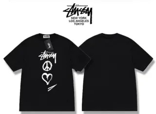 Camiseta Stussy Paz Negra Talla L