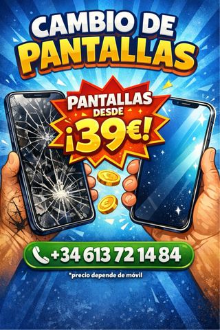 Cambio de Pantallas Móviles