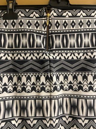 Falda estampada geométrica