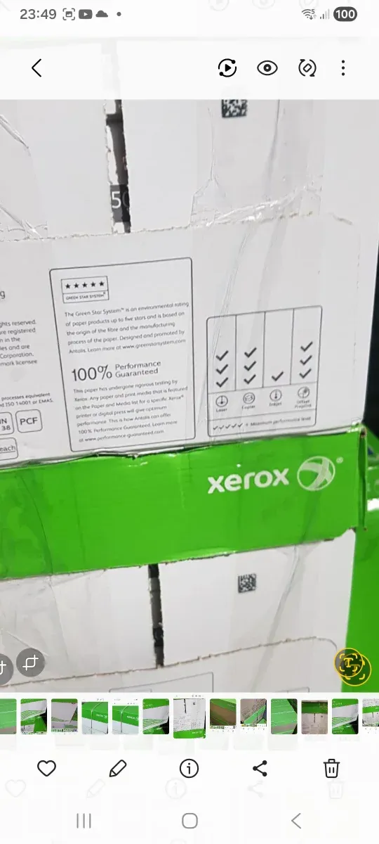 Caja Folios din A4 80g Reciclados marca  Xerox afbeelding 3