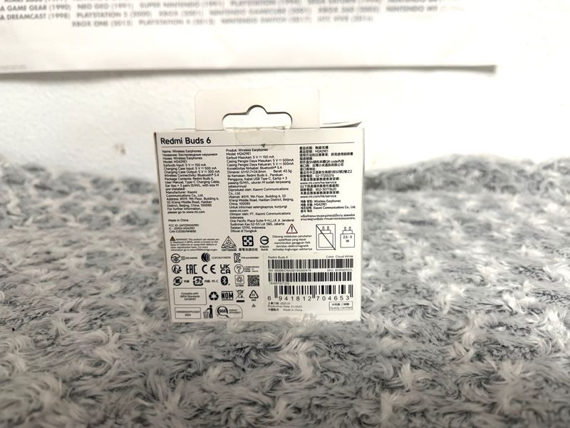 Auriculares Redmi Buds 6 Xiaomi Blancos afbeelding 3