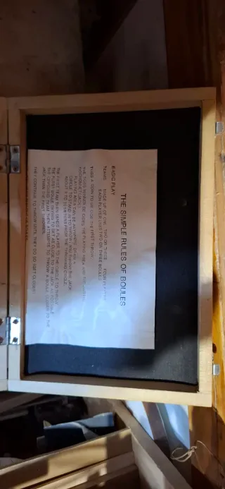 Set di sei sfere da bocce + Bolin