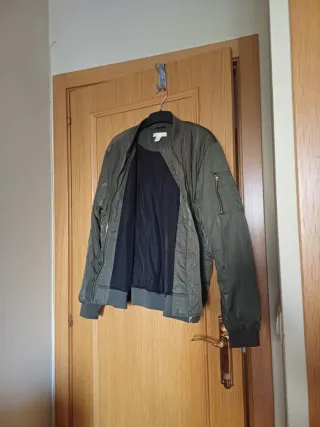 Chaqueta bomber acolchada mujer talla  44, caqui