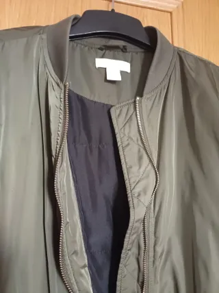 Chaqueta bomber acolchada mujer talla  44, caqui