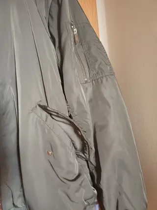 Chaqueta bomber acolchada mujer talla  44, caqui