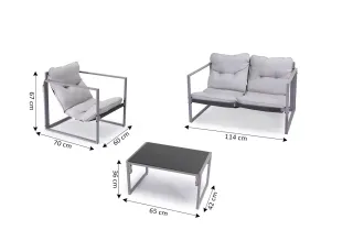 Conjunto Exterior Metálico Roma