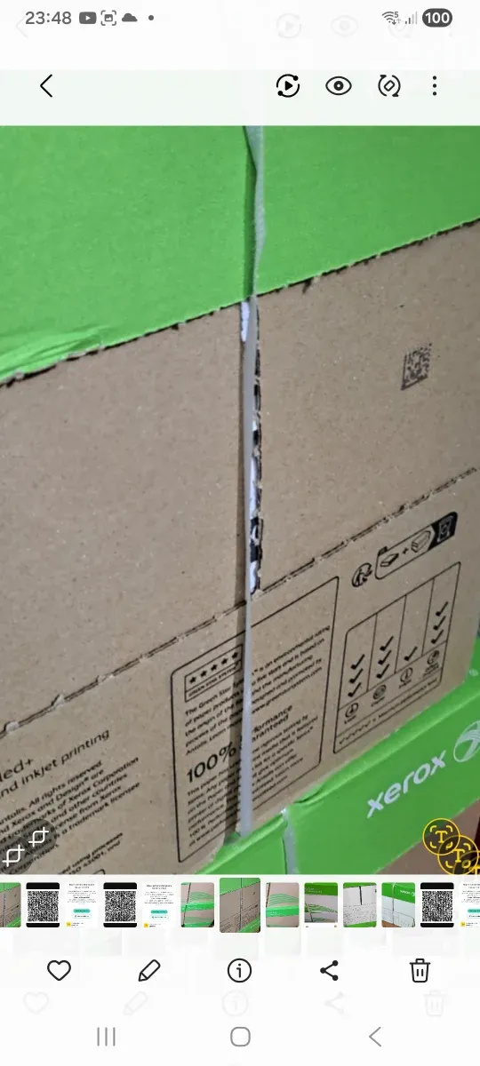 Caja Folios din A4 80g m2 Reciclados marca  Xerox