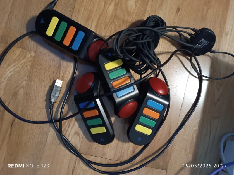 8xBuzzers+2xMicrofonos PS2/PS3 afbeelding 2