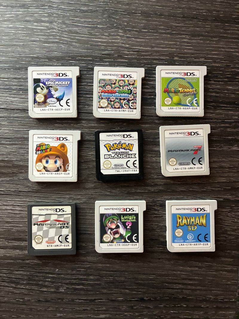 Lote 9 juegos Nintendo 3DS  y DS Pokemon, Mario...