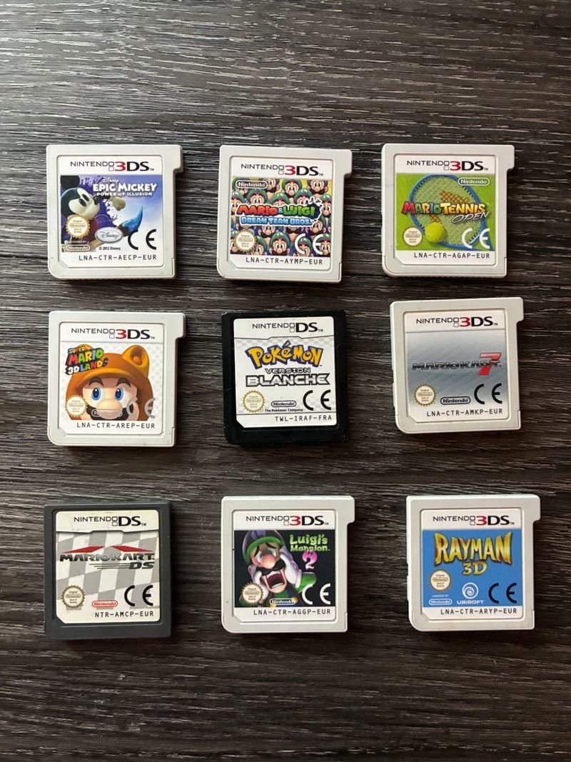 Lote 9 juegos Nintendo 3DS  y DS Pokemon, Mario... afbeelding 2