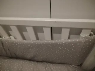 Cuna colecho + edredón + chichonera