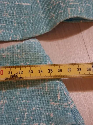 Conjunto Top y Falda Azul y Blanco