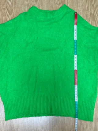 Jersey Oversize Zara Verde Talla Única