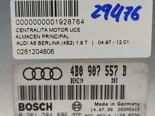 1928764 centralita motor 0261204806 audi a6 1.8 t