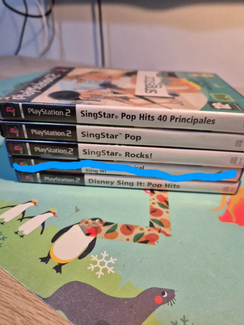 Pack SingStar PS2: 2 Micros+Cámara EyeToy+4 Juegos afbeelding 5