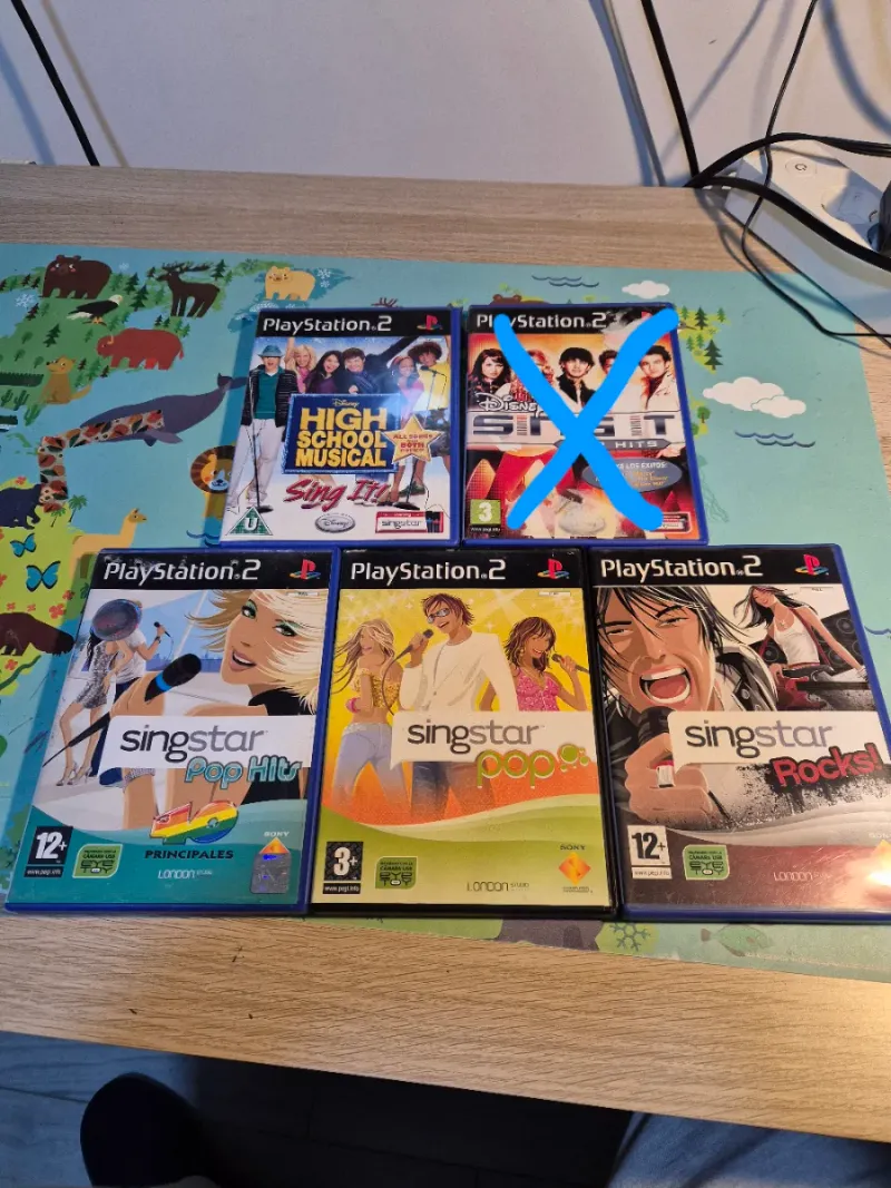 Pack SingStar PS2: 2 Micros+Cámara EyeToy+4 Juegos afbeelding 6