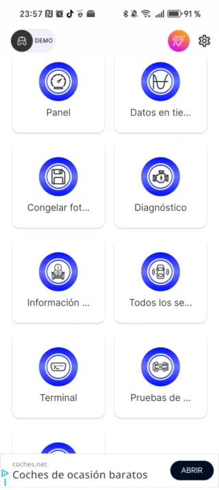 Diagnóstico  arrancador medidor polímero y limpiez