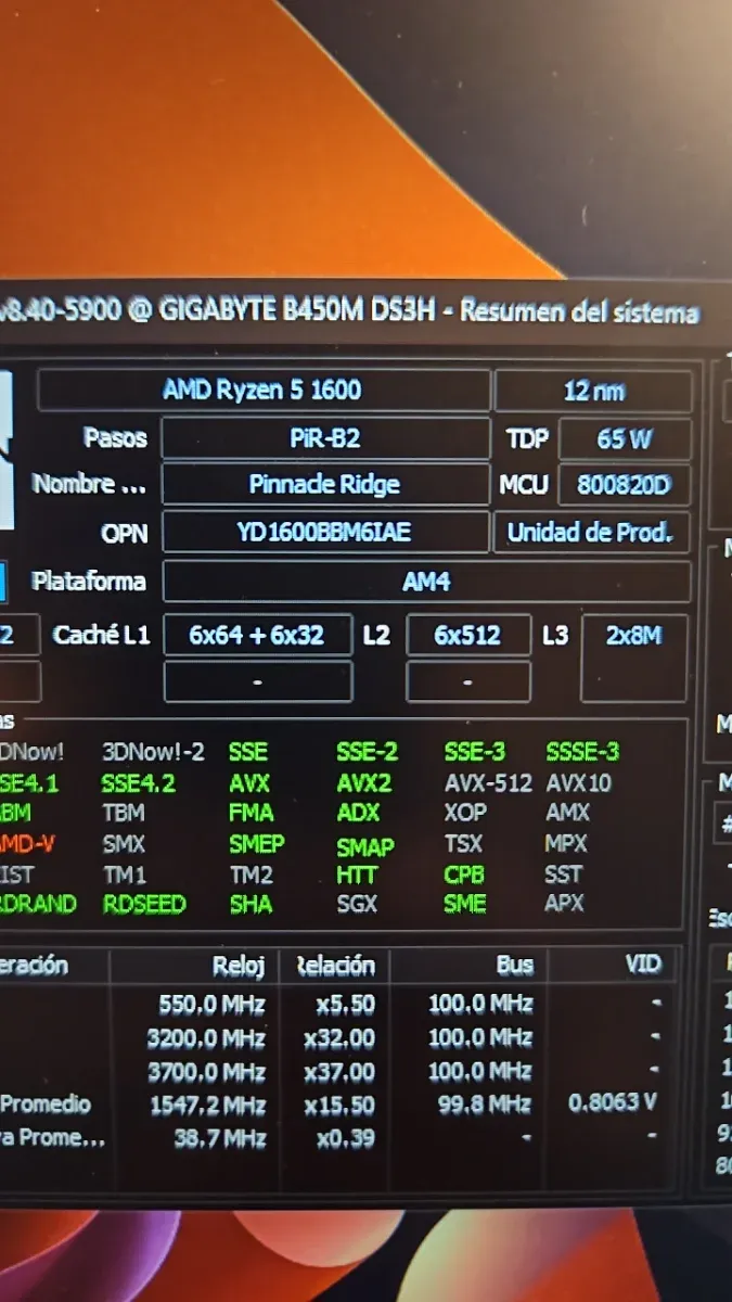 CPU AMD Ryzen 5 1600 afbeelding 5