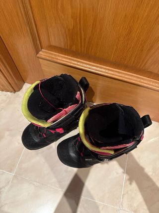 Botas de Snowboard Ride Negras y Rosas