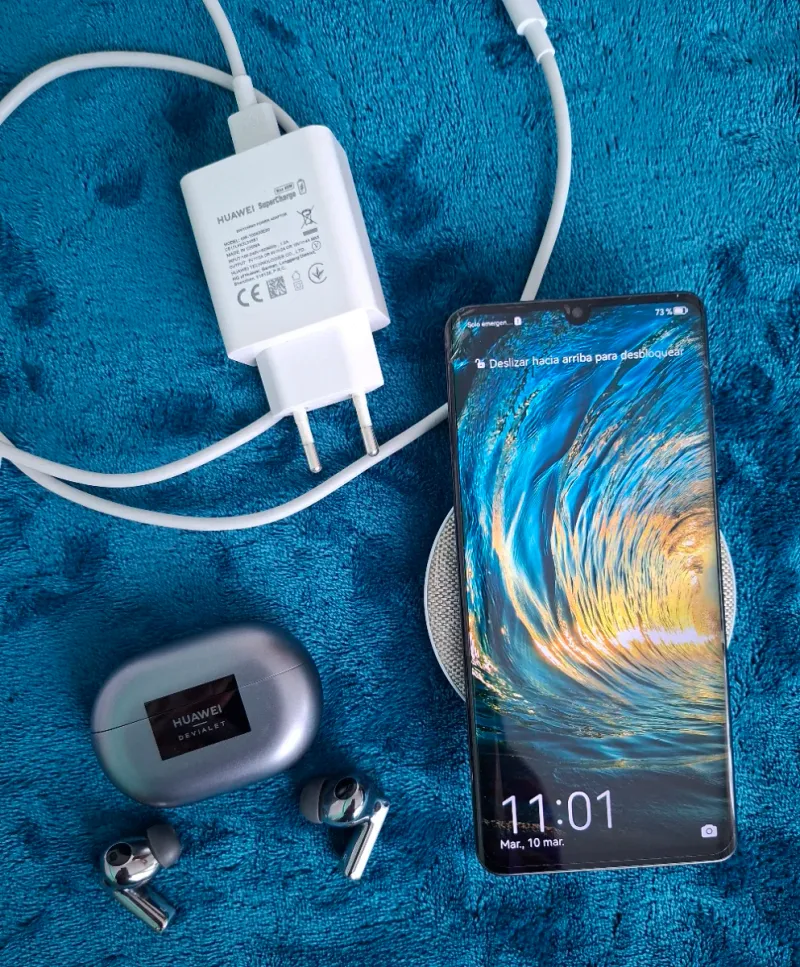 Huawei P30 Pro Negro + freebuds pro + otros extras afbeelding 3