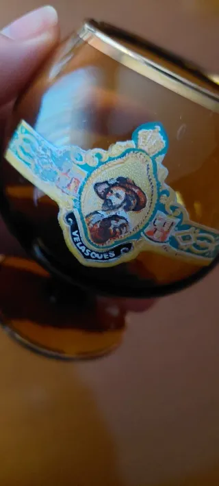 Botella Licor Vintage y 6 Copas Coñac