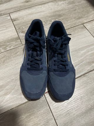 Zapatillas Puma Azul Marino y Blanco