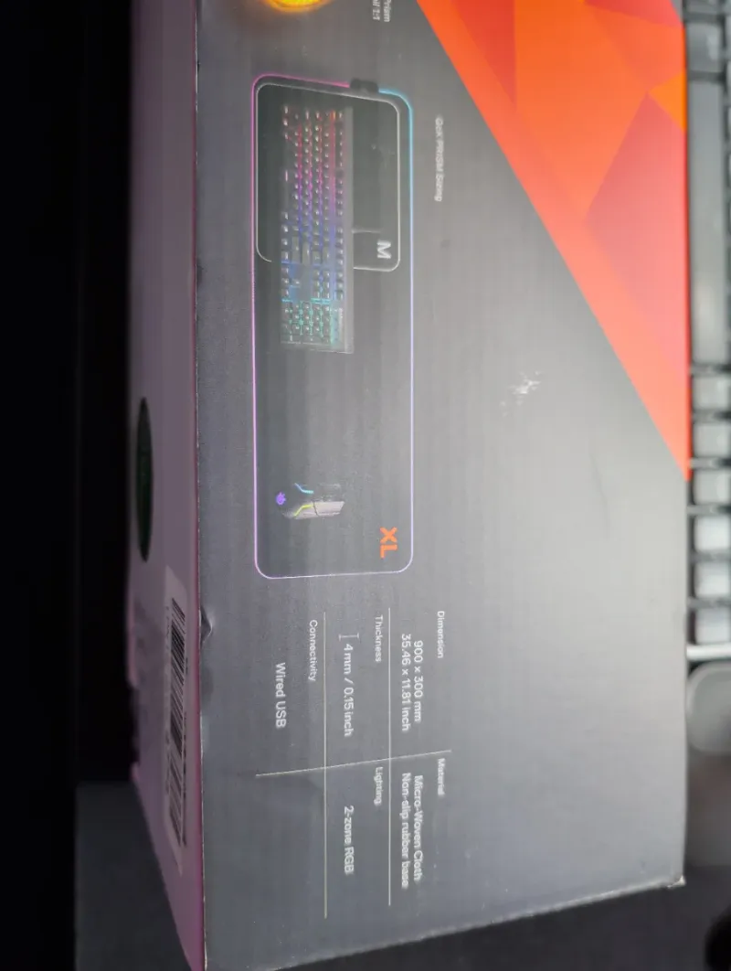 Steelseries QcK Prism XL Alfombrilla RGB afbeelding 3