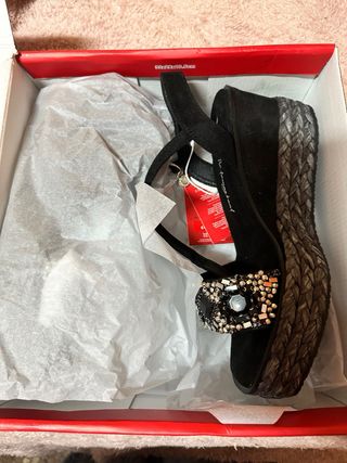 Sandalias Xti Joya Negro/Plata