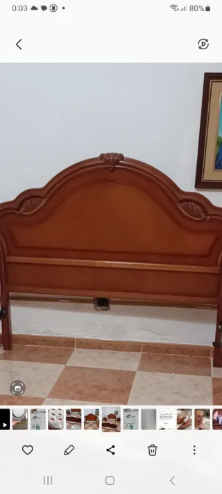 Cama matrimonio 1.35 + 2 mesitas