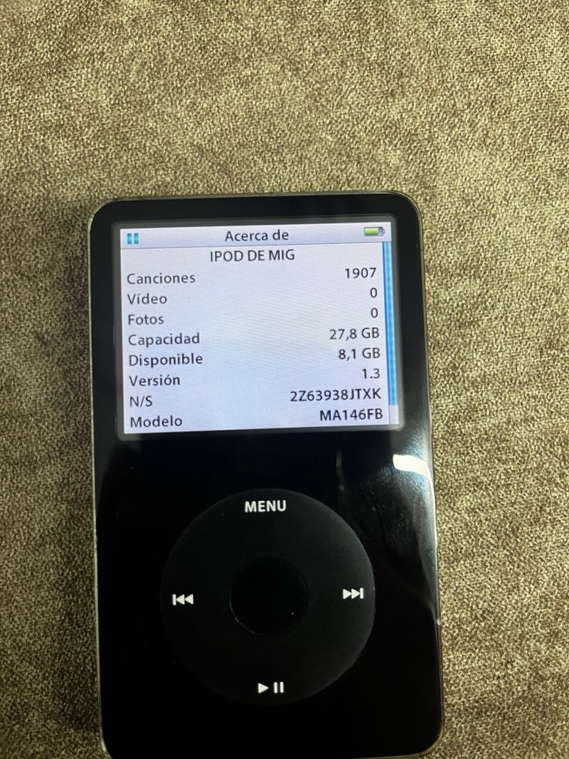 iPod Classic 5ta Gen Negro 30gb afbeelding 2