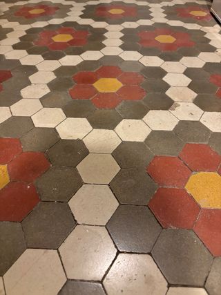 Baldosa hidráulica antigua - 30 m²