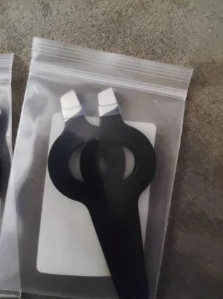 2 Pinzette Acciaio Nero