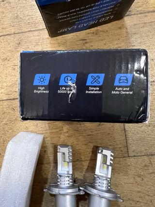 2 Lâmpadas LED H4 para Faróis