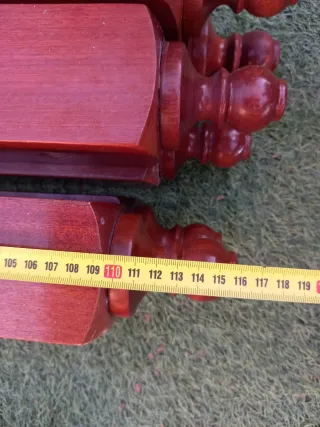 Balaustres madera sapelli