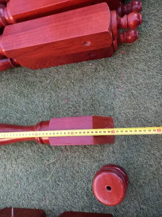 Balaustres madera sapelli