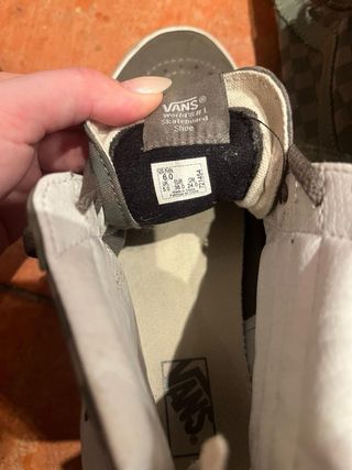 Zapatillas Vans SK8-Hi Checkerboard Verde Talla 42