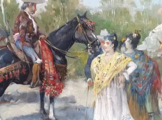 Oleo atribuido a Navarro Llorens