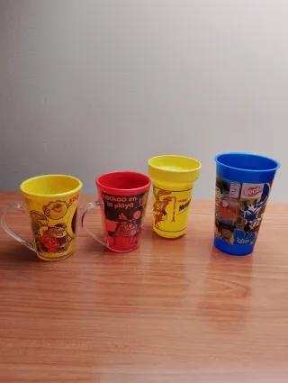 Lote 4 vasos tazas infantiles